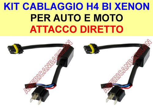 Kit cavi ricambio xenon h4 - kit,